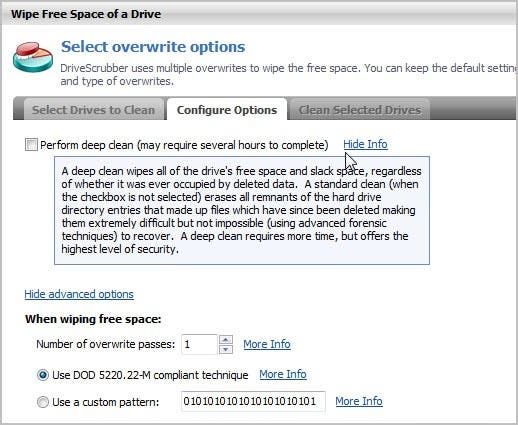 delete data permanently