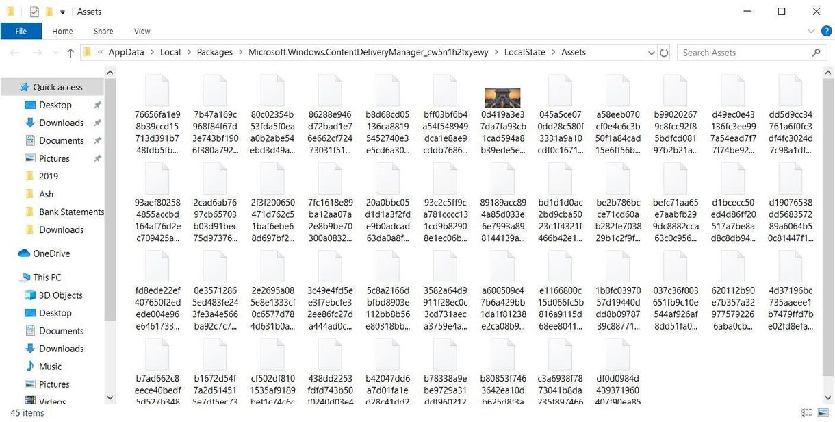 Windows Spotlight folder