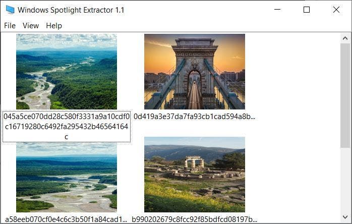 Windows Spotlight Extractor هي أداة تتيح لك عرض وحفظ الخلفيات التي تم تنزيلها بواسطة Spotlight