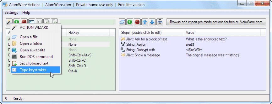 alomware actions 1.2