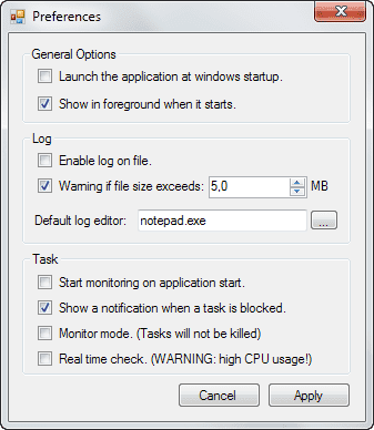 block processes