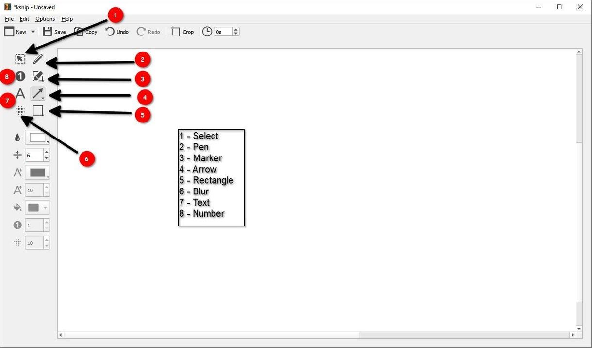 ksnip interface mini tour