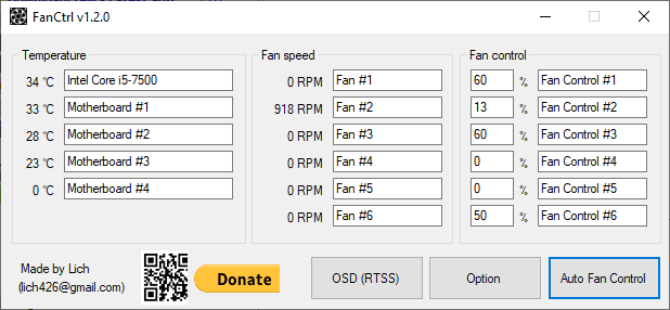 Ovládejte fanoušky PC pomocí FanCtrl pro Windows