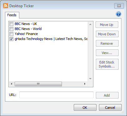 rss feed ticker