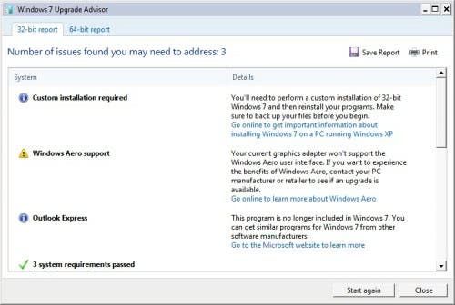 windows 7 upgrade advisor 2