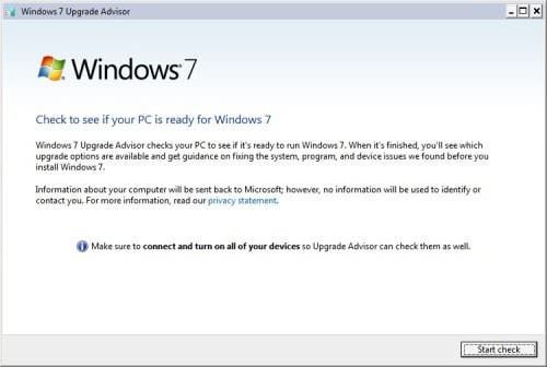 Penasihat Peningkatan Windows 7
