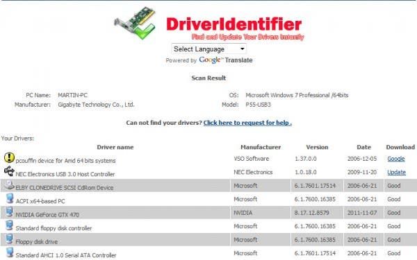 driver identifier