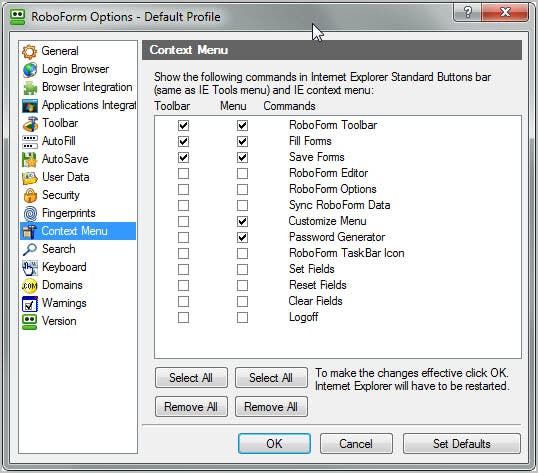 customize roboform