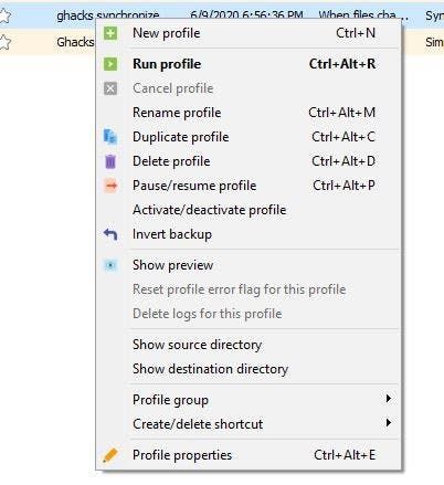 jaBuT context menu