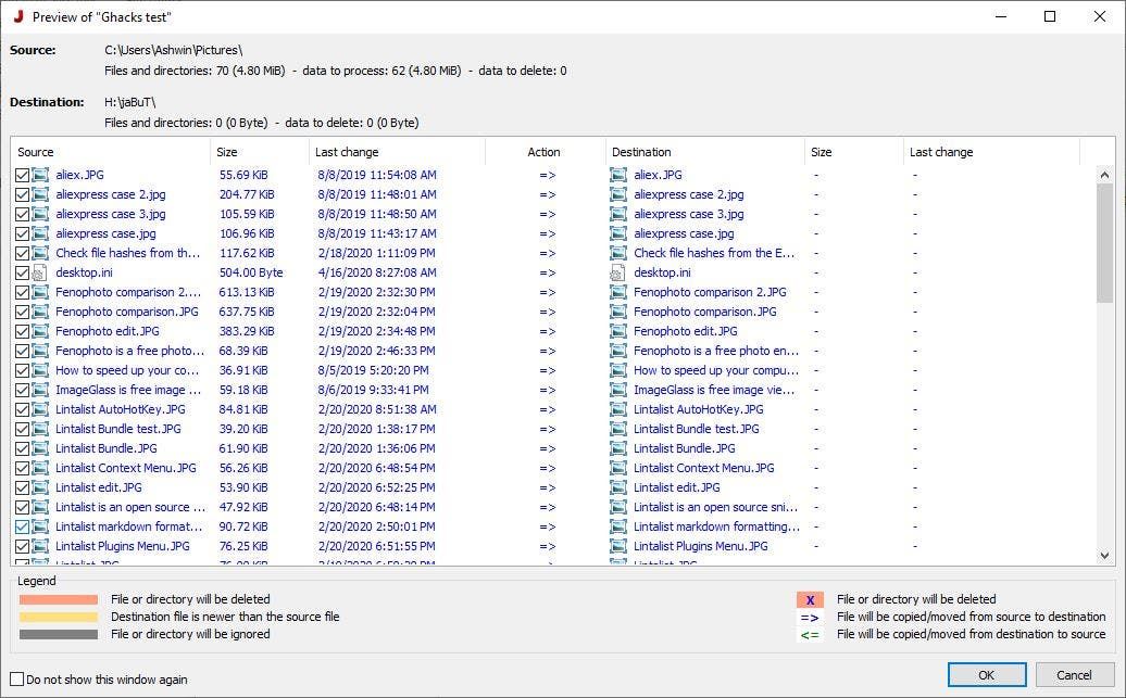 jaBuT backup preview