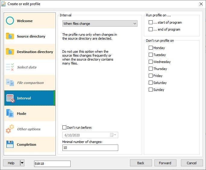 jaBuT backup when files change