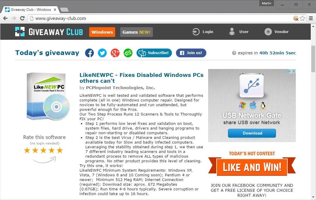 giveaway club