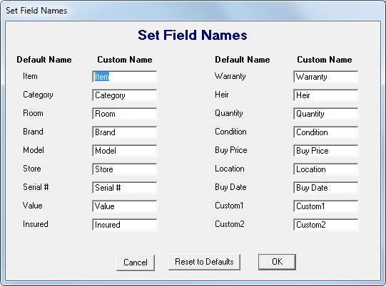 home inventory control software