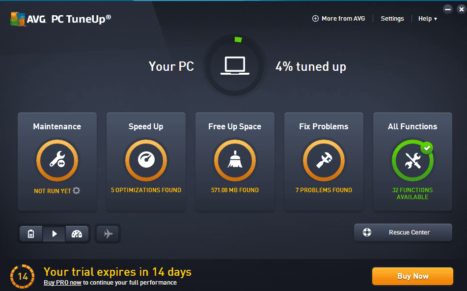 avg pc tuneup main