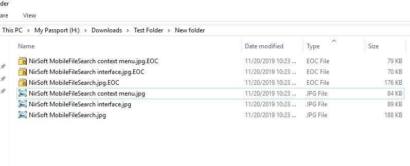EncryptOnClick test
