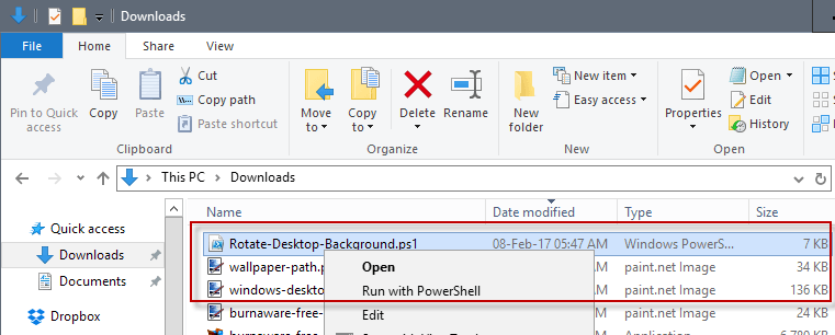 run powershell