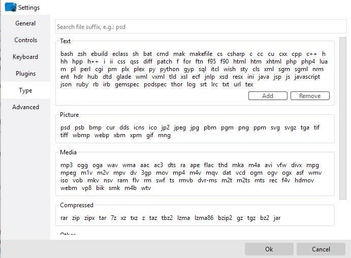 seer supported file types