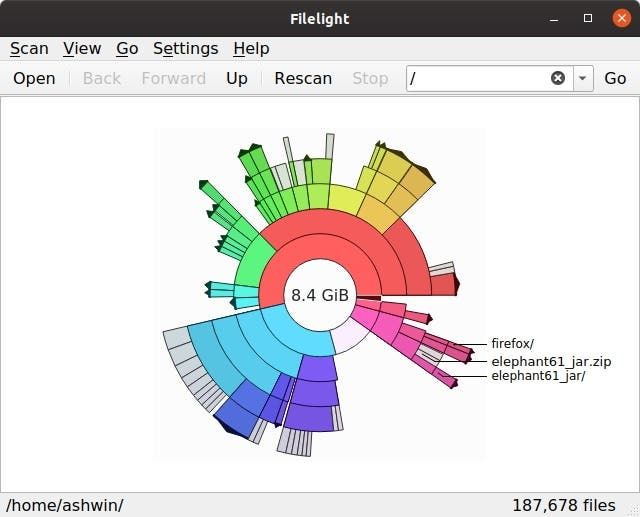 Filelight linux version