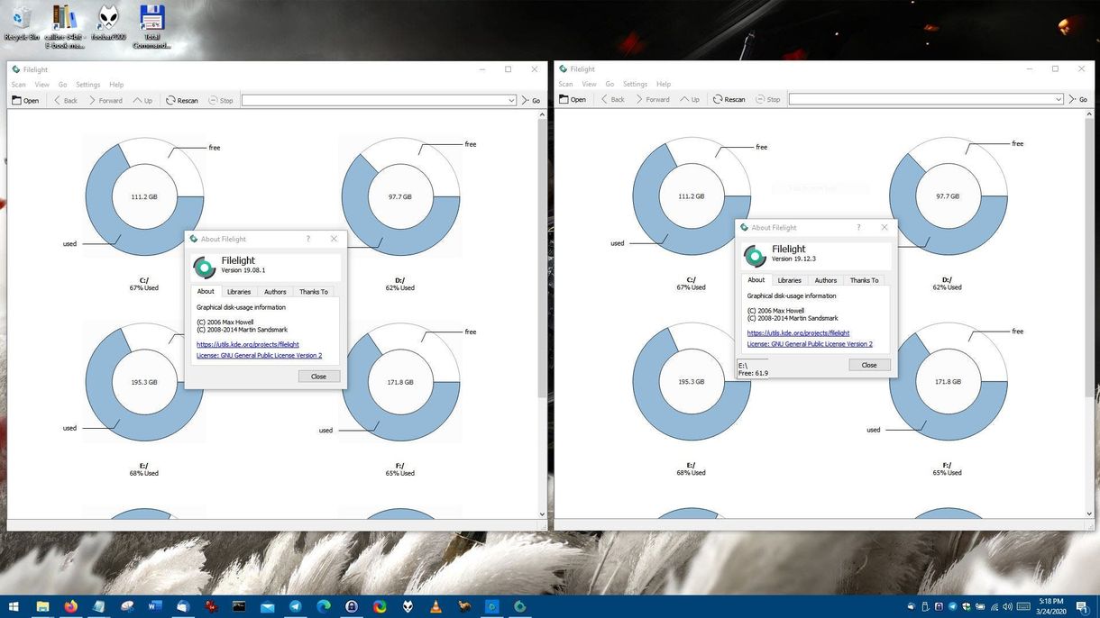 Filelight windows store and standalone program