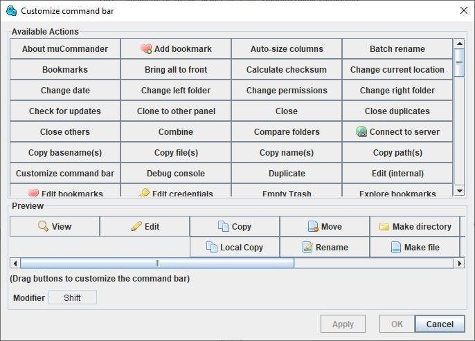 mucommander command bar
