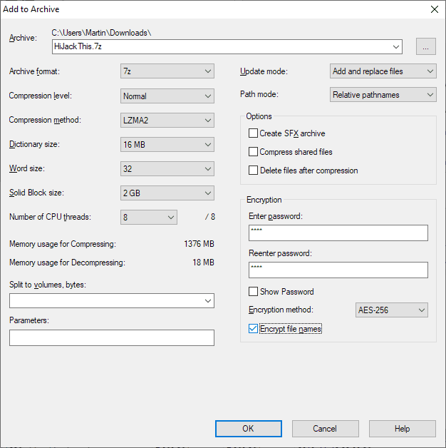 7-zip encryption 7z