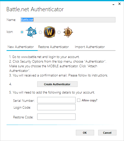 add authenticator