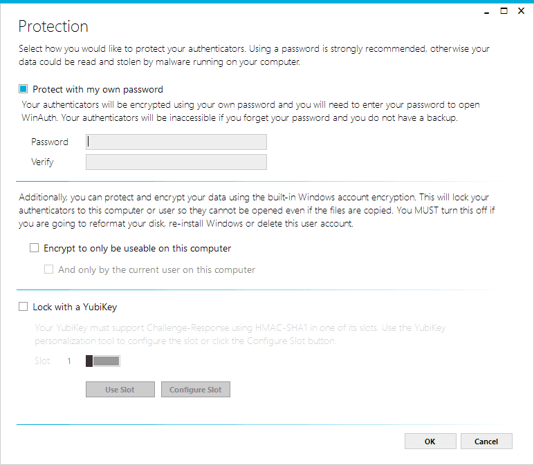 authenticator protection