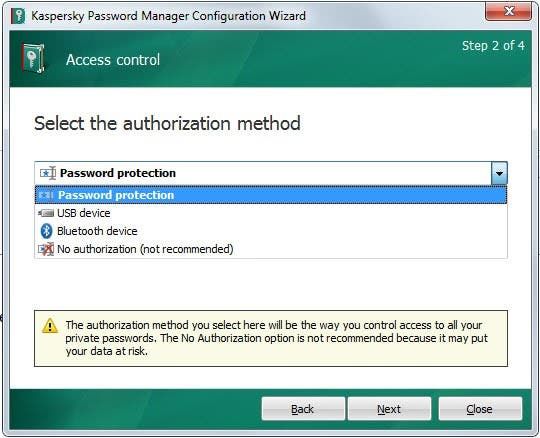 Pregled preglednika Kaspersky Password