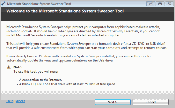 Microsoft standalone system fejemaskine