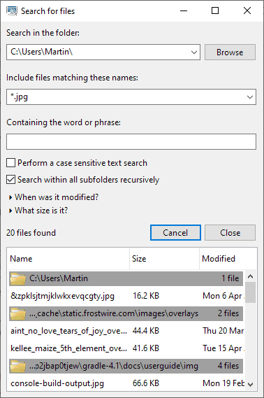 „File Search Utility“ yra naujas darbalaukio paieškos įrankis