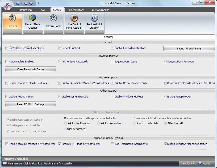 windows 7 tweaks