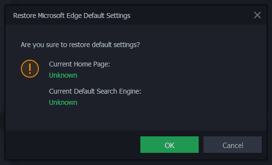 reset microsoft edge