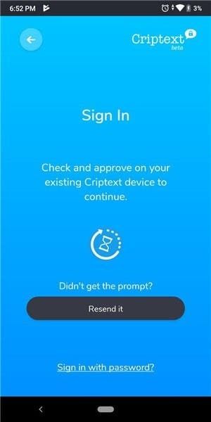 criptext login
