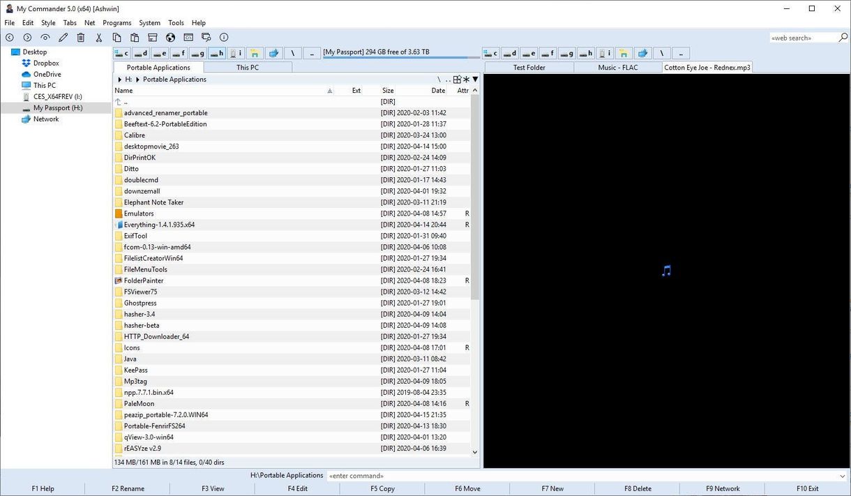 My Commander music player