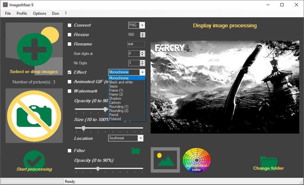 ImagesMixer effects