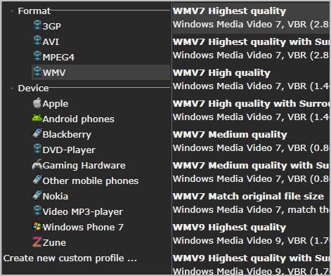 video profiles