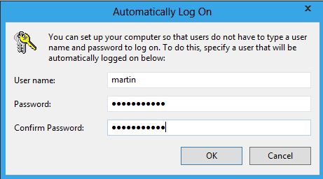 automatically log on