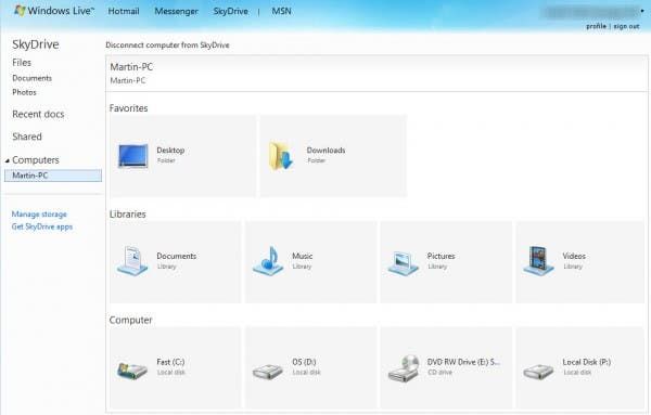 pc remote files access