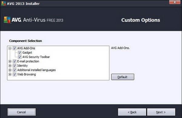 remove avg security toolbar