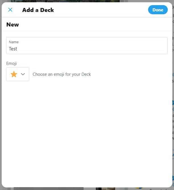 TweetDeck Xem trước thêm bộ bài
