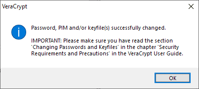 pim changed successfully