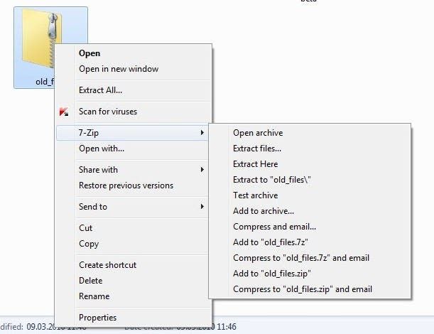 Configurați Meniul de context al Windows Explorer cu 7 cifre