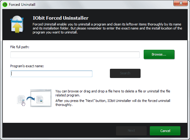 forced uninstaller