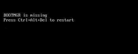 У виправлення Bootmgr відсутня помилка в Windows