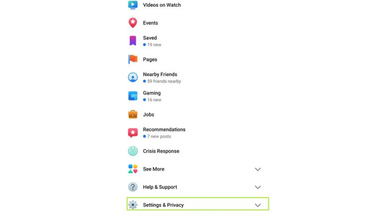 settings and privacy restore pictures
