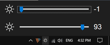 快速更改 Windows 上的显示器亮度