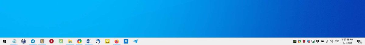 Iconos de la barra de tareas de Windows 10