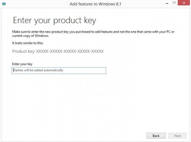 enter product key