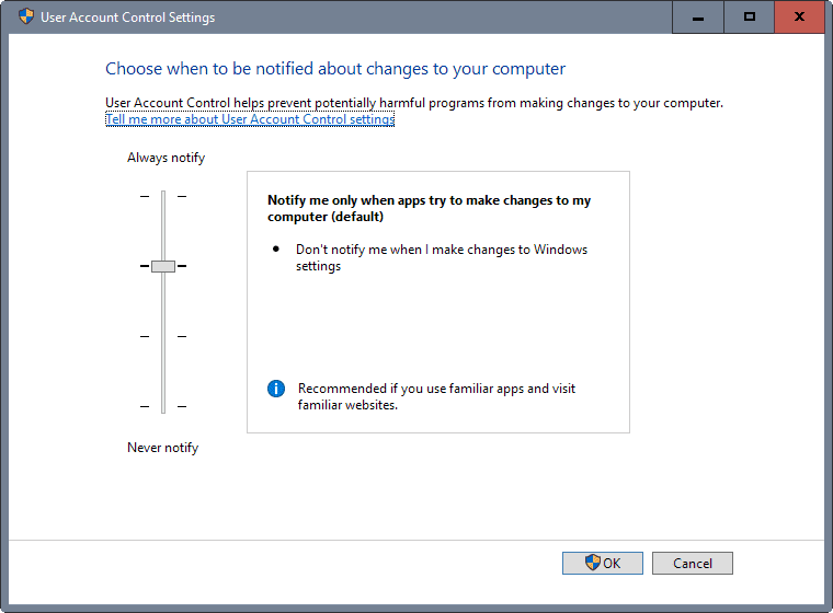 user account control