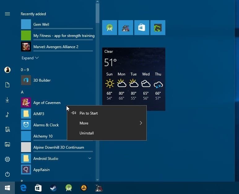 uninstalll stuck apps